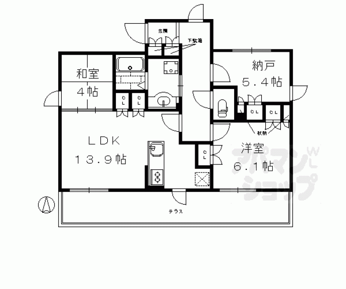 【appartment PARC Ⅱ】間取