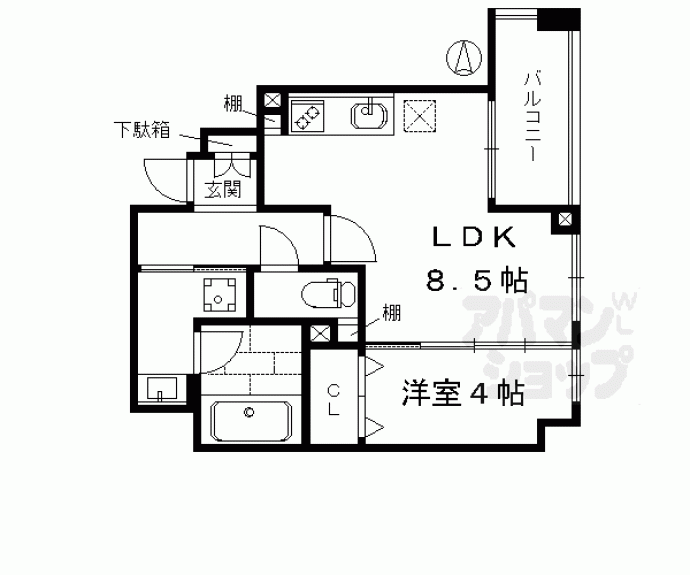 【フェリオ千都】間取