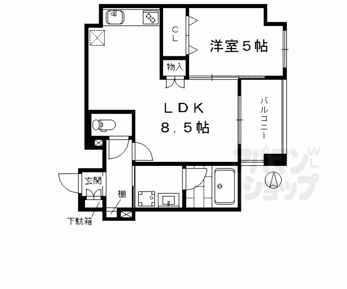 【フェリオ千都】間取