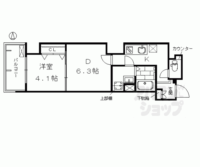 【ベラジオ京都西大路Ⅱ】間取