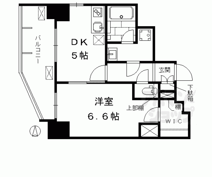 【ベラジオ京都西大路Ⅱ】間取