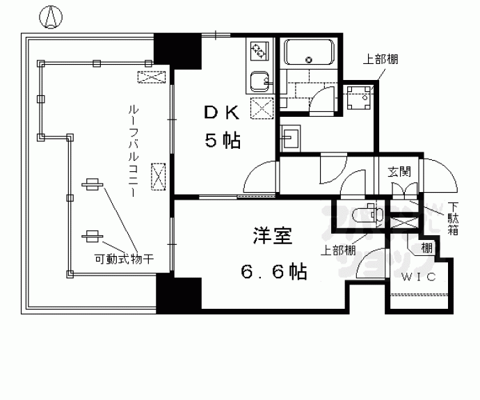 【ベラジオ京都西大路Ⅱ】間取