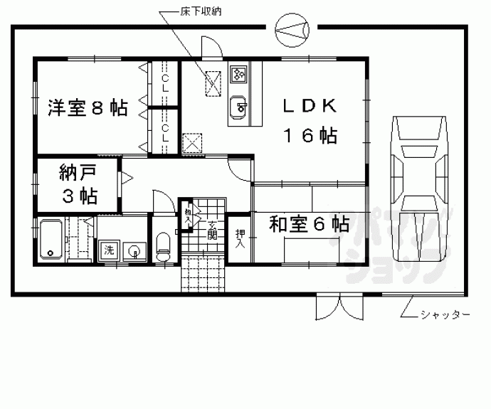 【久世大藪町戸建】間取