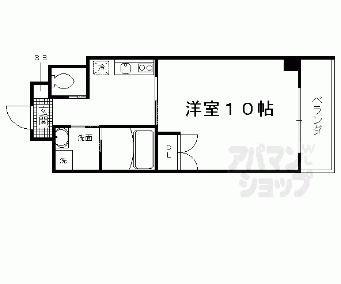 【アミティエ六条】間取