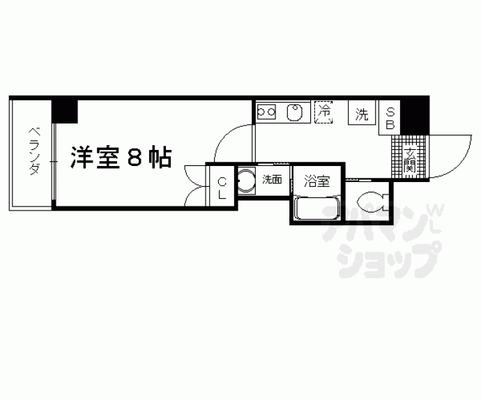 【アミティエ六条】間取