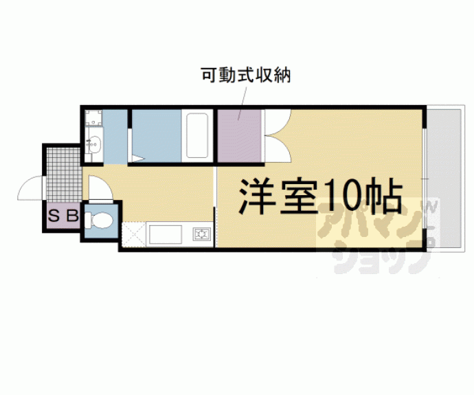 【アミティエ六条】間取