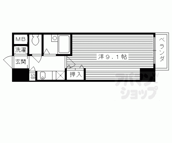 【サムパティーク山科】間取