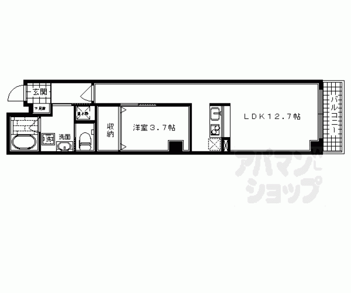 【ソレイユ京都二条】間取