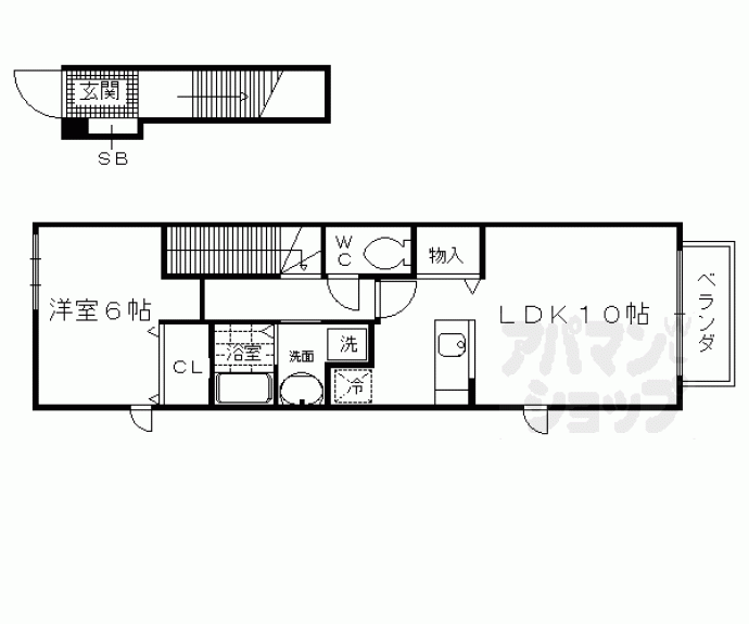 【トール・ハーヴェストⅡ】間取