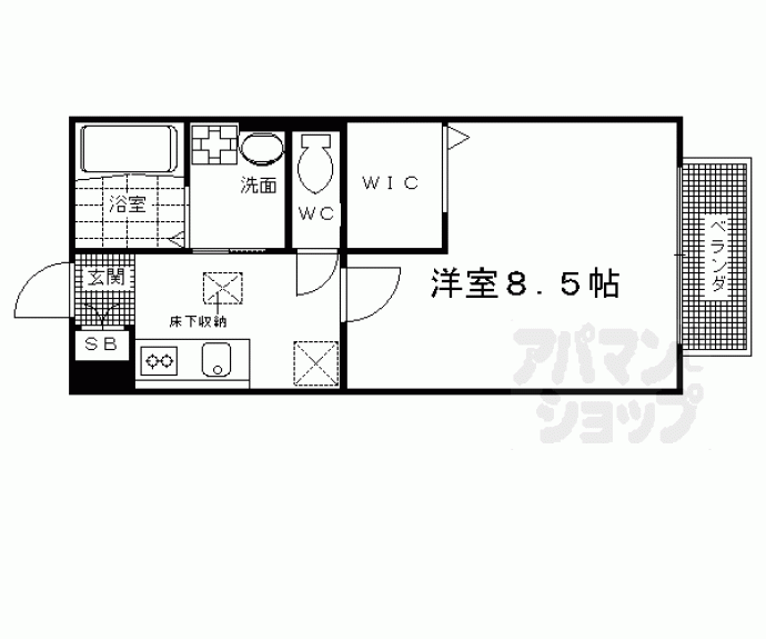 【ソレイユ稲荷】間取