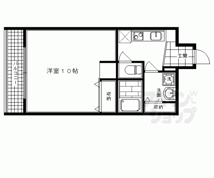 【ルクラ京都三条油小路】間取