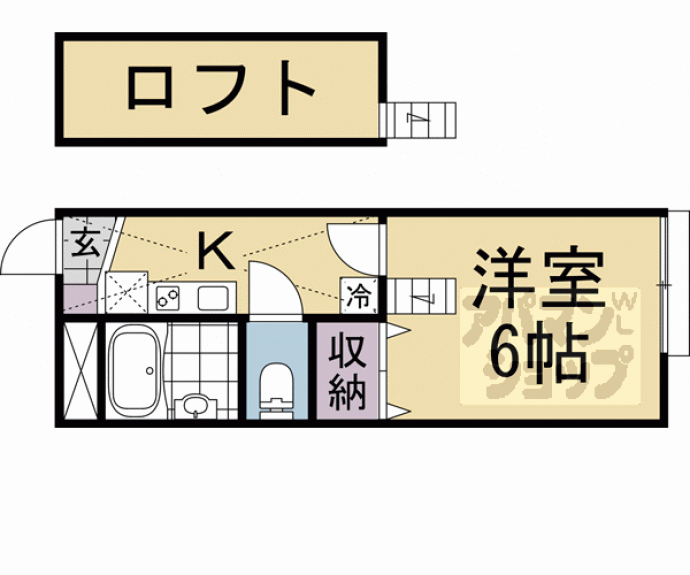 【オルディネール東山泉涌寺】間取