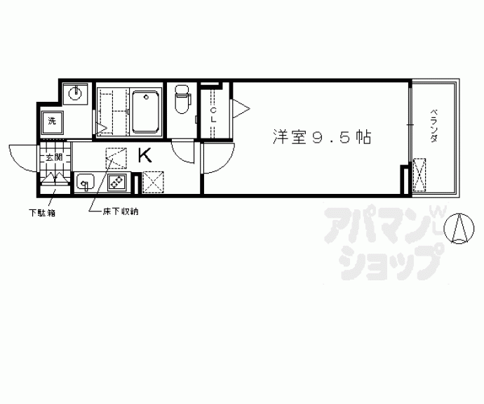 【アビタシオン吉祥院】間取