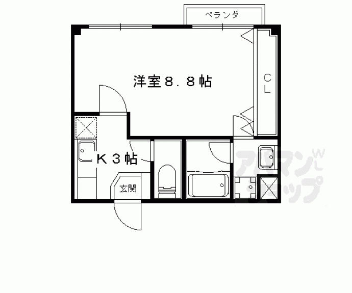 【プラネシア星の子山科駅前】間取