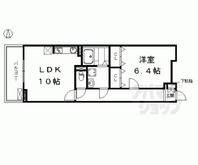 【メゾン川勝Ⅲ】間取