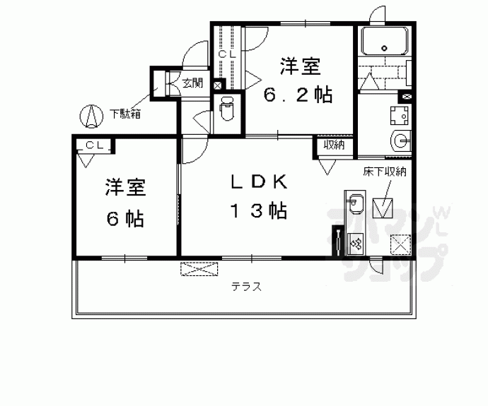 【シャーメゾン和音】間取
