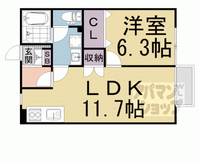 【ヴェネシェモワⅡ】間取