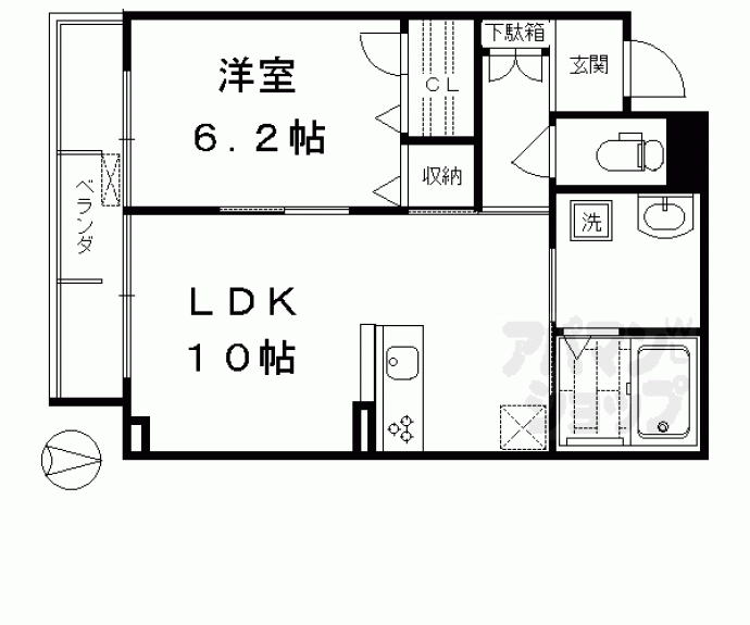 【シャンス　ラ　プラス】間取