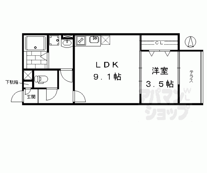 【スマートメゾン京都西大路】間取
