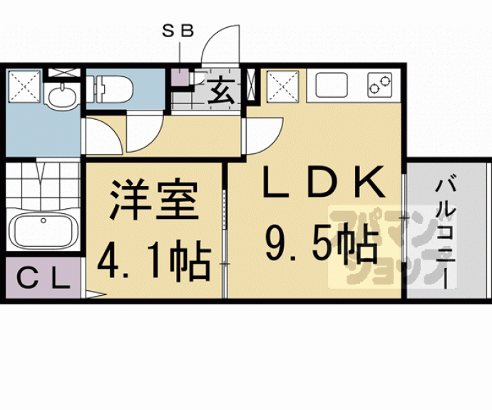 【スマートメゾン京都西大路】間取