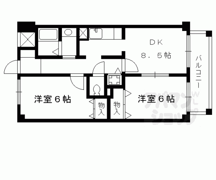 【カレラ・デ・オエステ】間取