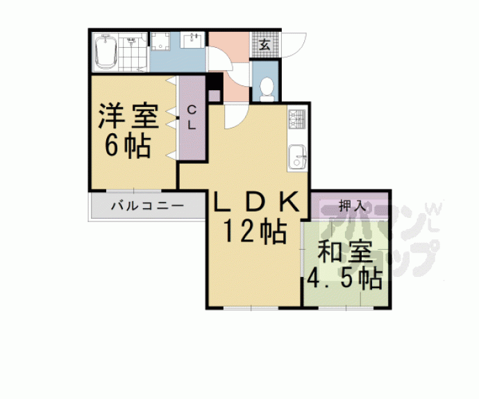 【ランブラス南長岡京】間取