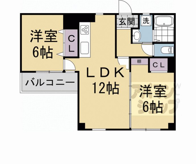【ランブラス南長岡京】間取