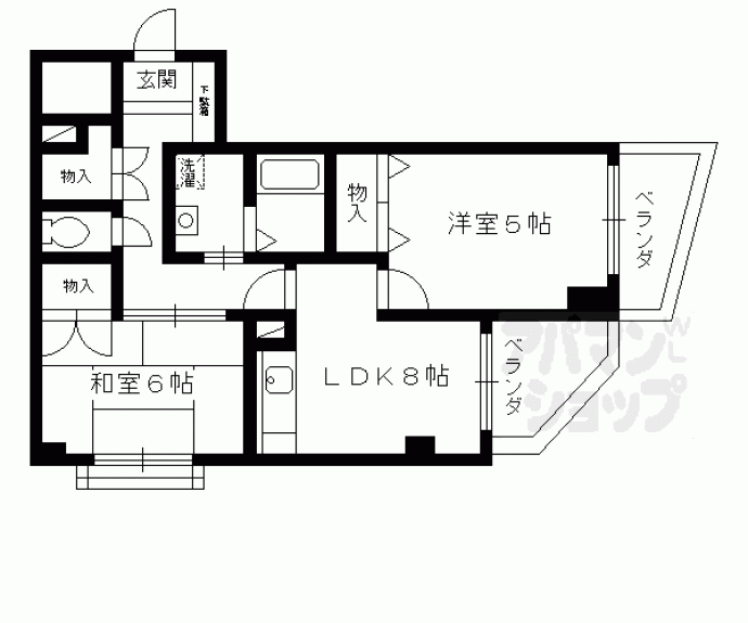 【ロイヤルガーデン長岡京】間取