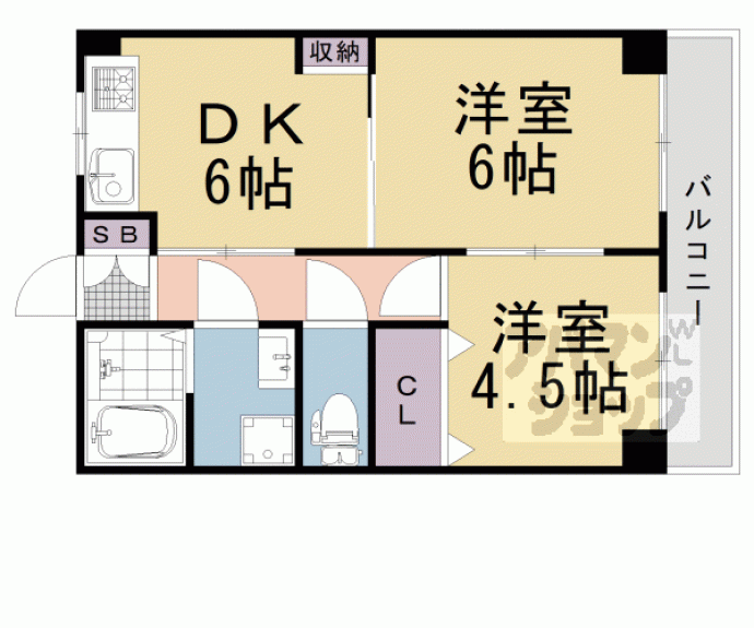 【メロディーハイム東羅】間取