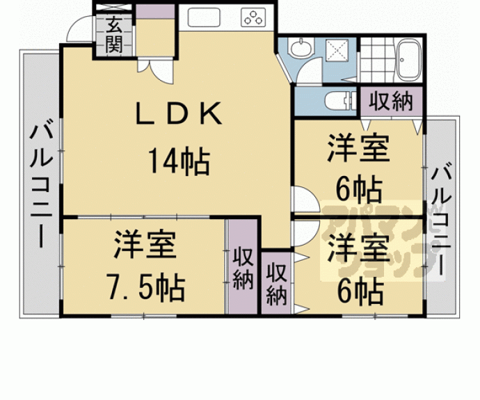 【メゾンド・うぐいす台】間取