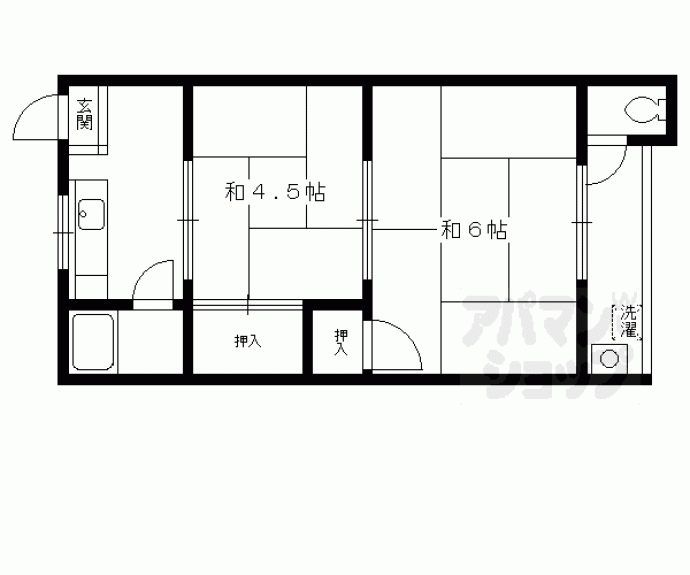 【マンション西山】間取