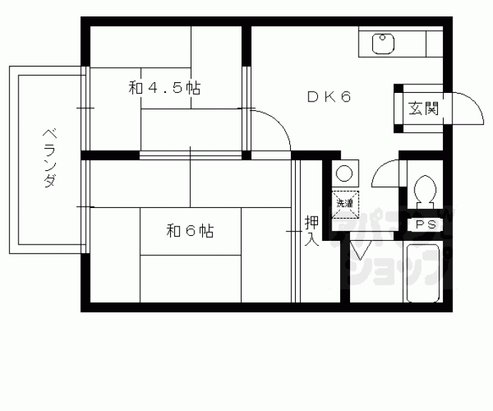 【ハイツ白井Ｂ棟】間取
