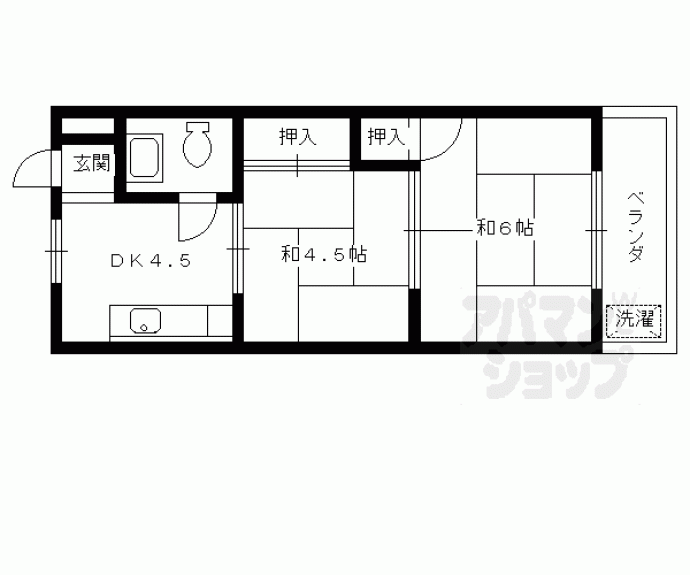 【西野ハイツ】間取