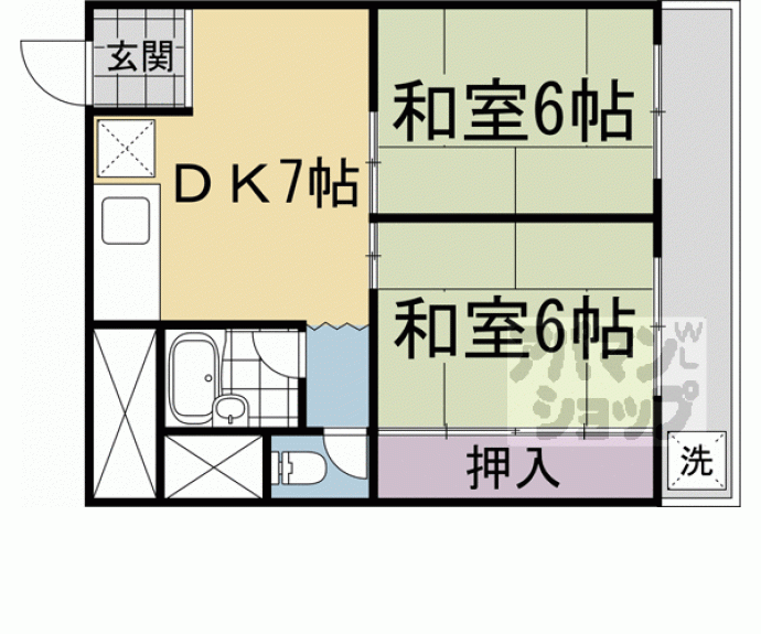 【ロイヤルフラワーマンション】間取