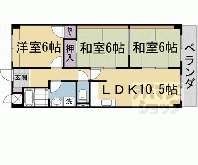 【アルカサール向陽】間取