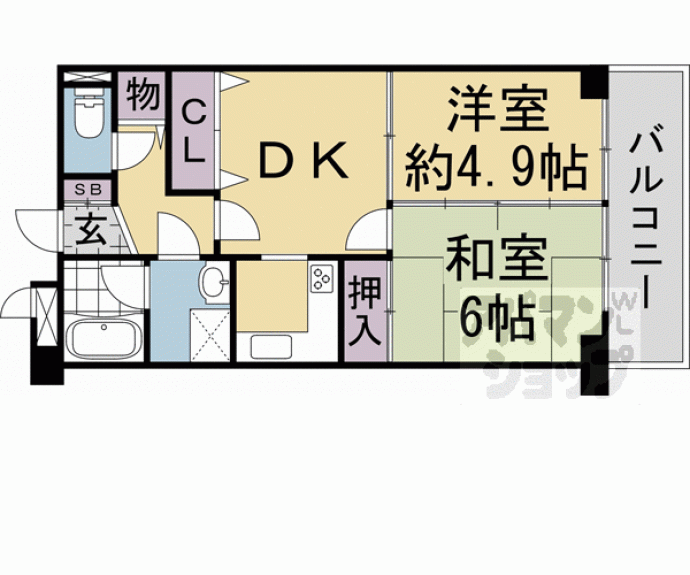 【グランドムール新丸太町】間取