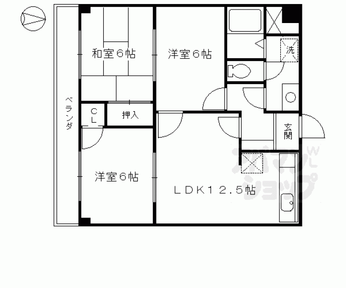 【サンハイム茜】間取