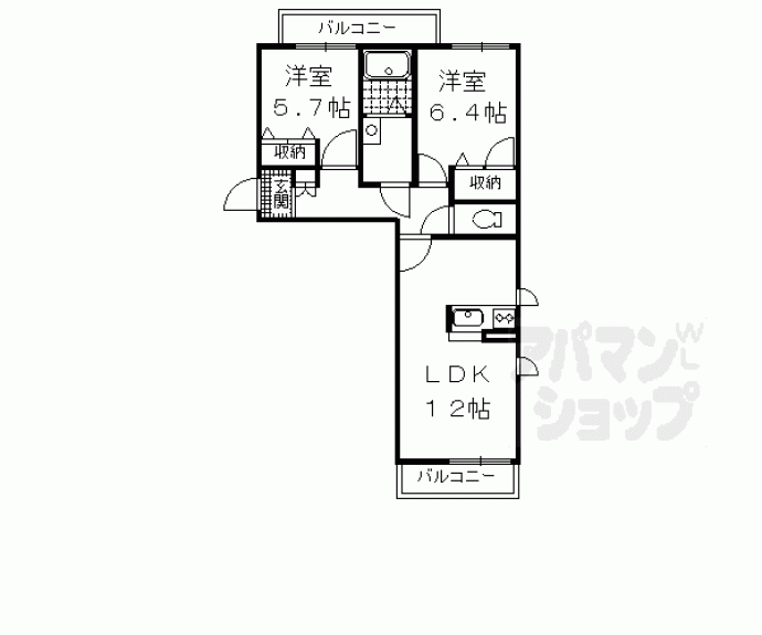 【シャーメゾン楠】間取