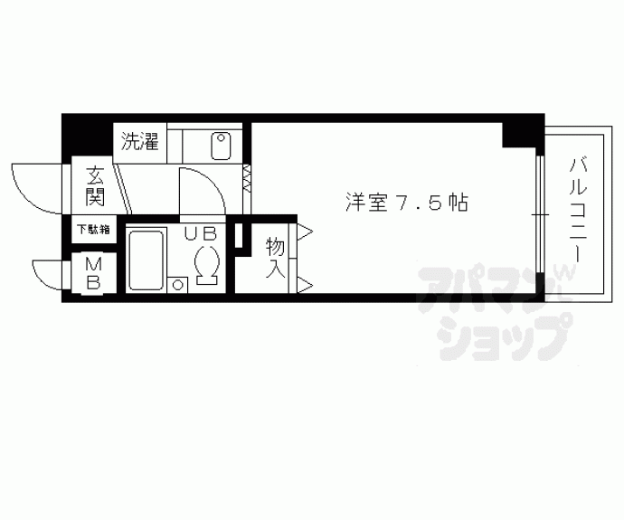 【コモド長岡京】間取