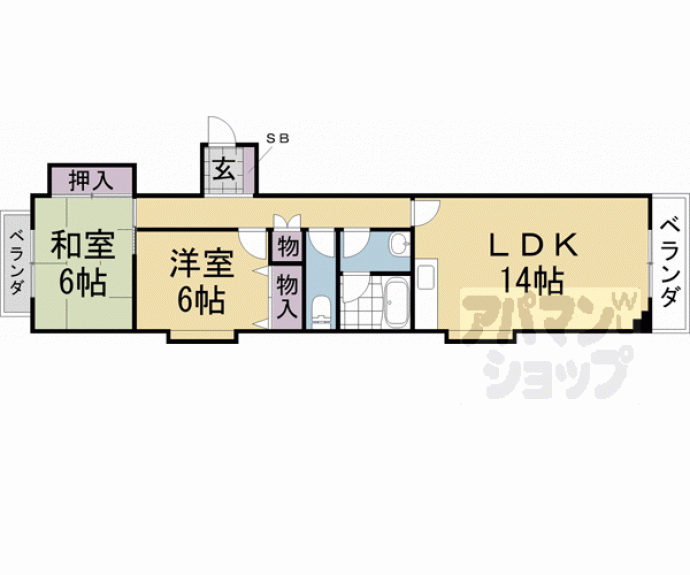 【シティハウスホワイティ】間取