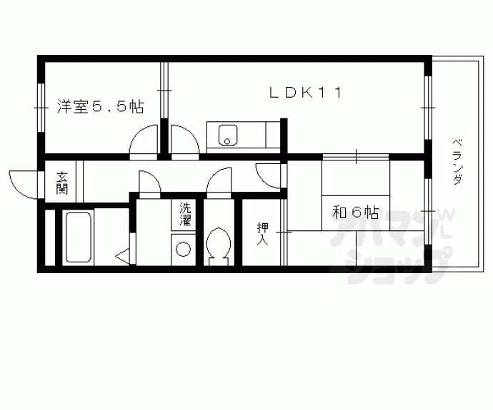 【ラ・セーヌ南桂】間取