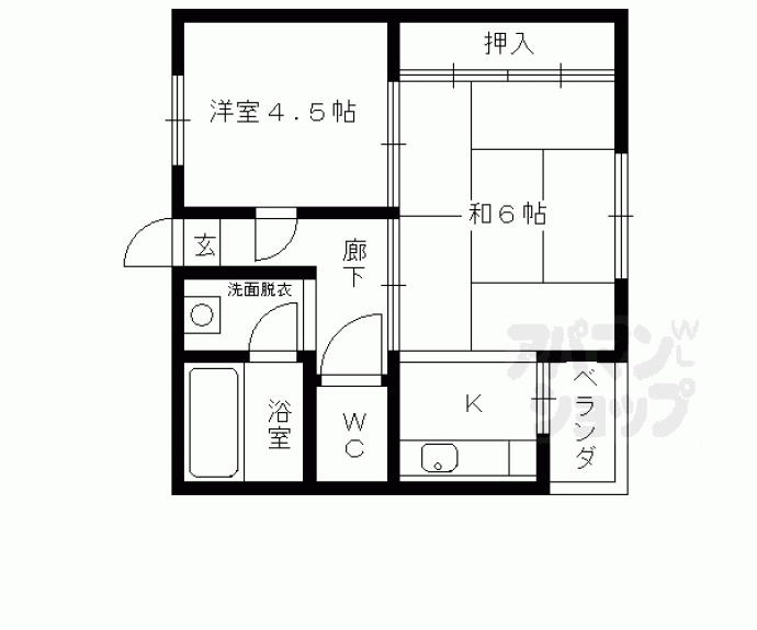 【瓜生ハイツ】間取