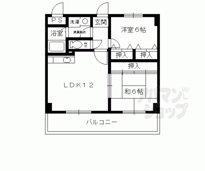 【グランドール桂川畔】間取