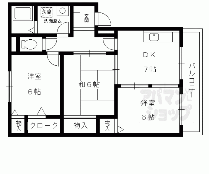 【アーバンハウス鴨川】間取
