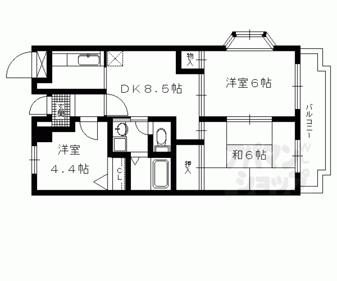 【ローレルコート五番館】間取