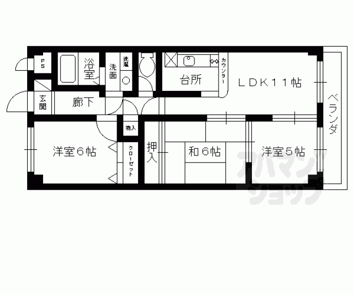 【エステイトⅡ】間取