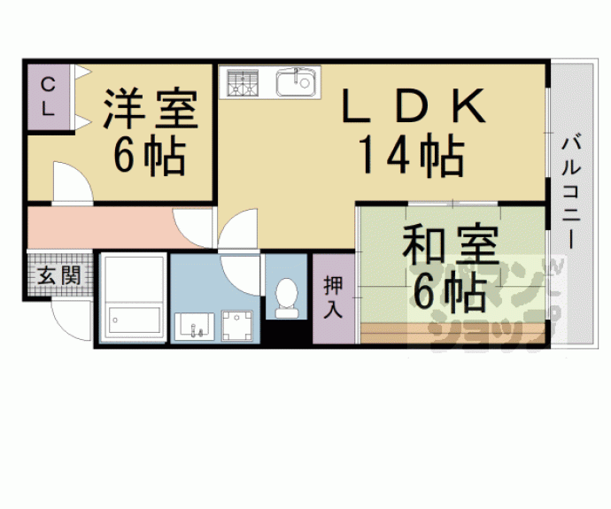 【ドムール桂】間取