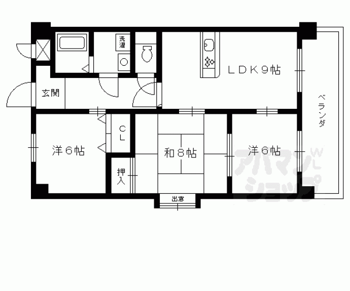 【アネーロ長岡京】間取