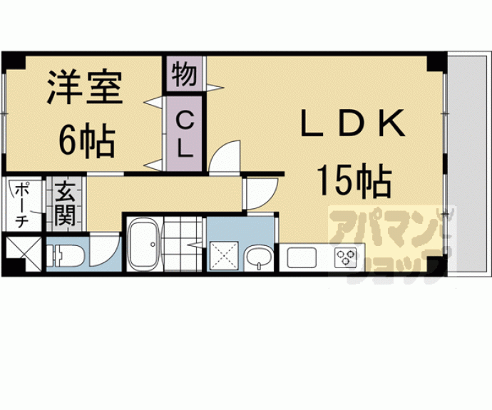 【マンション晃苑】間取