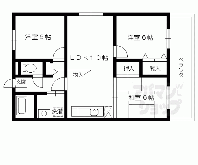 【ラ・メゾン・ボヌール】間取
